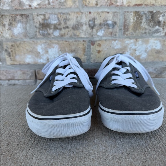 Vans Men’s Atwood Low Top Canvas Lace Up Sneakers Dark Grey - Picture 6 of 10